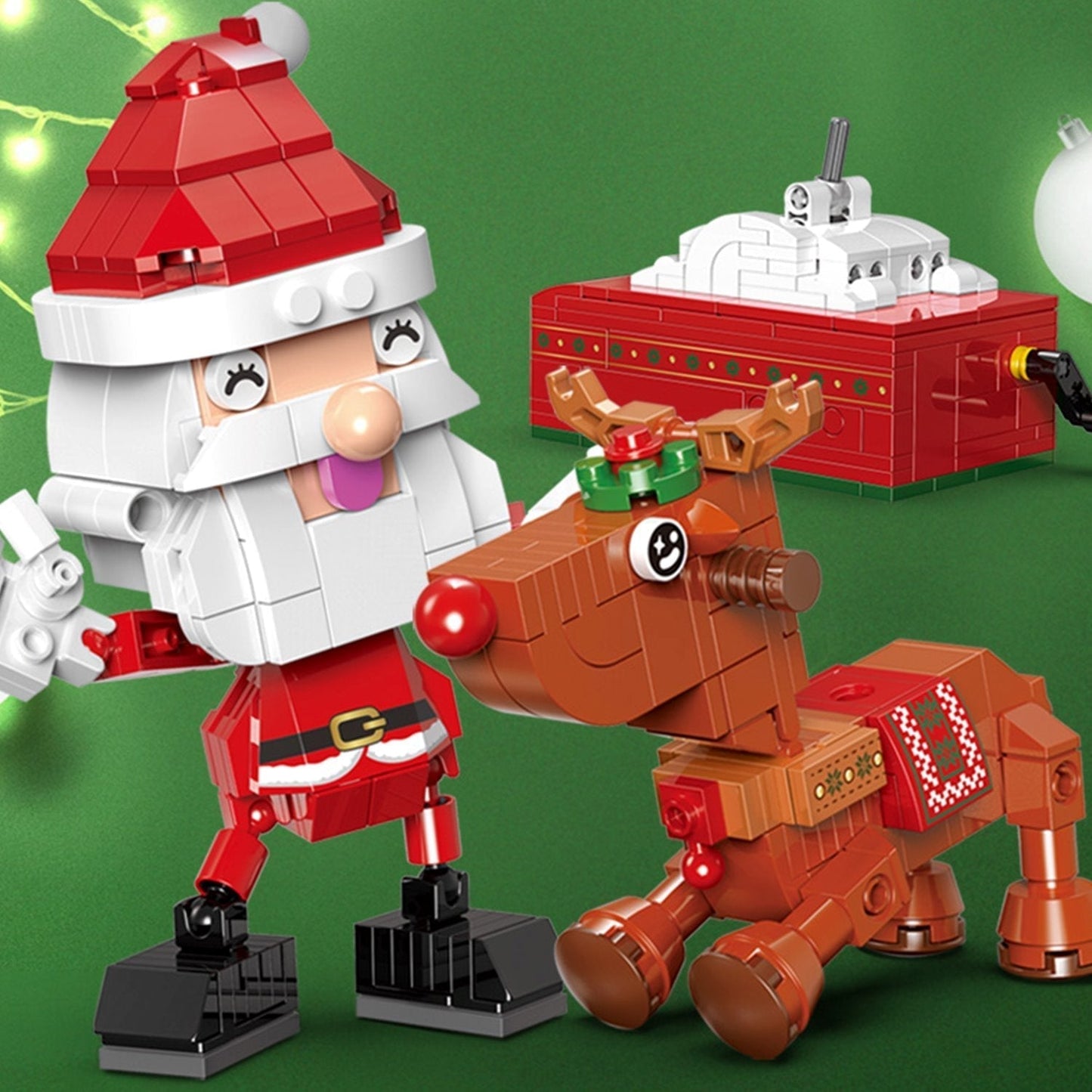 Skanto | Christmas Village Rotating Mechanics Building Set