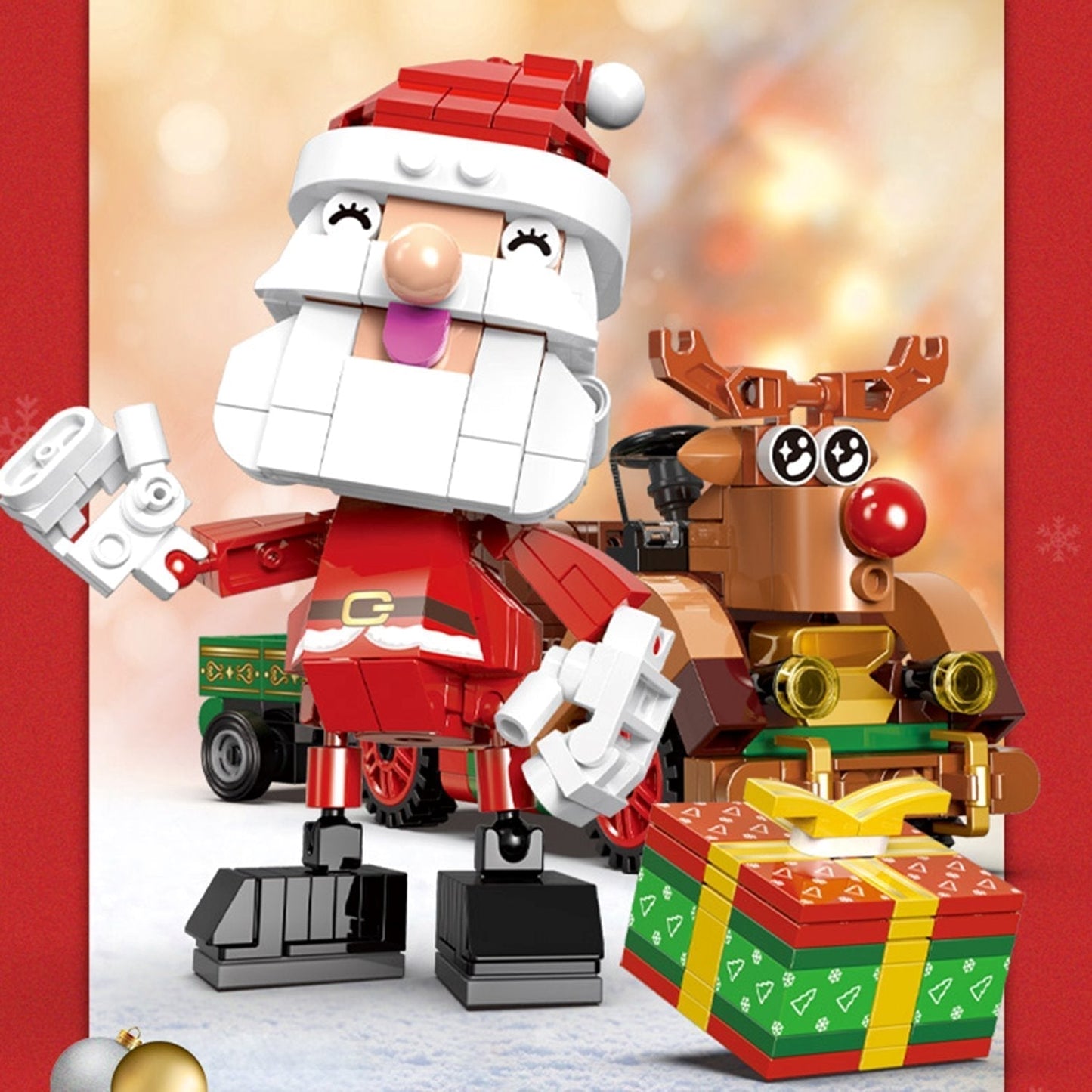 Skanto | Christmas Village Rotating Mechanics Building Set