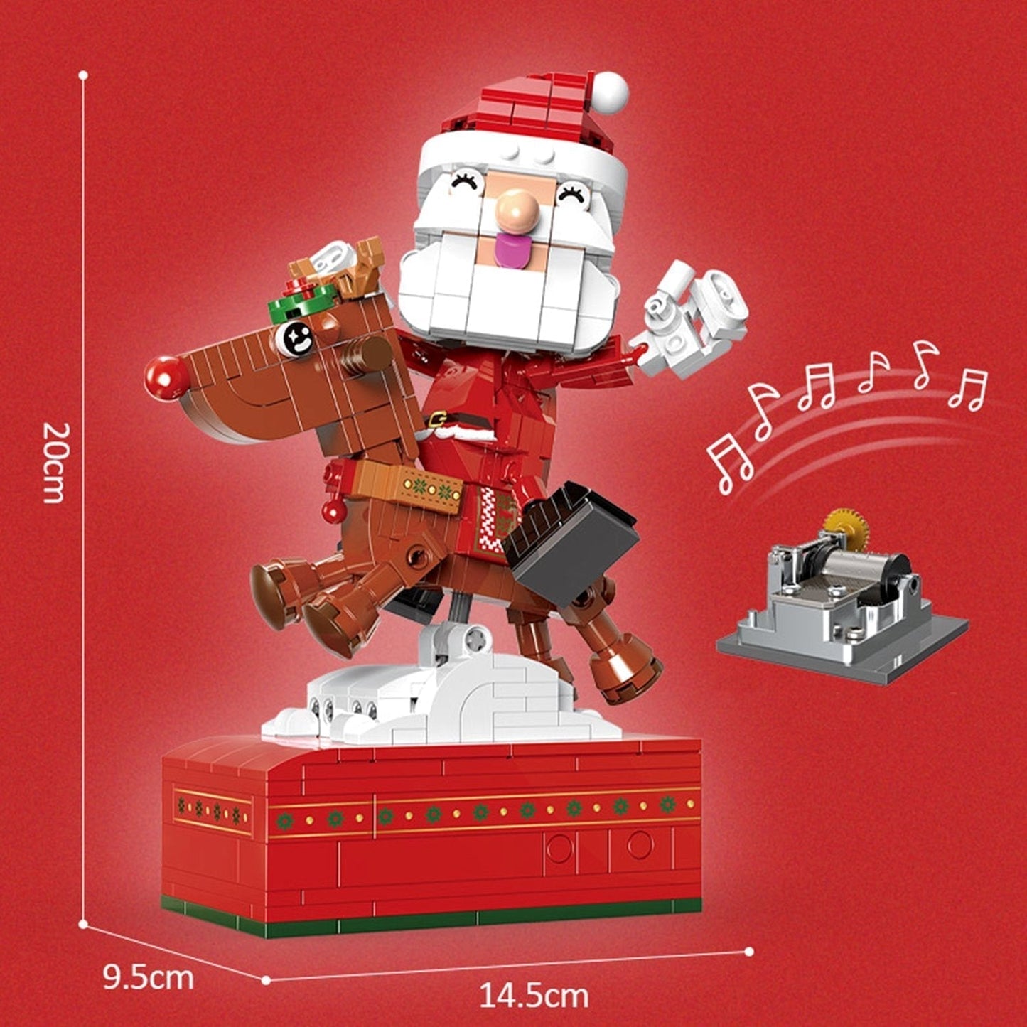 Skanto | Christmas Village Rotating Mechanics Building Set
