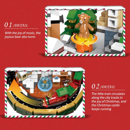 Skanto | Christmas Village Rotating Mechanics Building Set