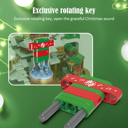 Skanto | Christmas Village Rotating Mechanics Building Set