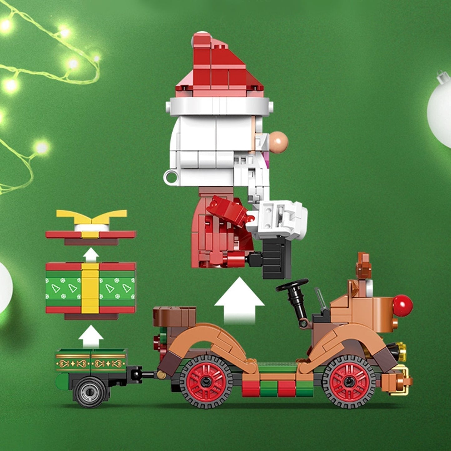 Skanto | Christmas Village Rotating Mechanics Building Set