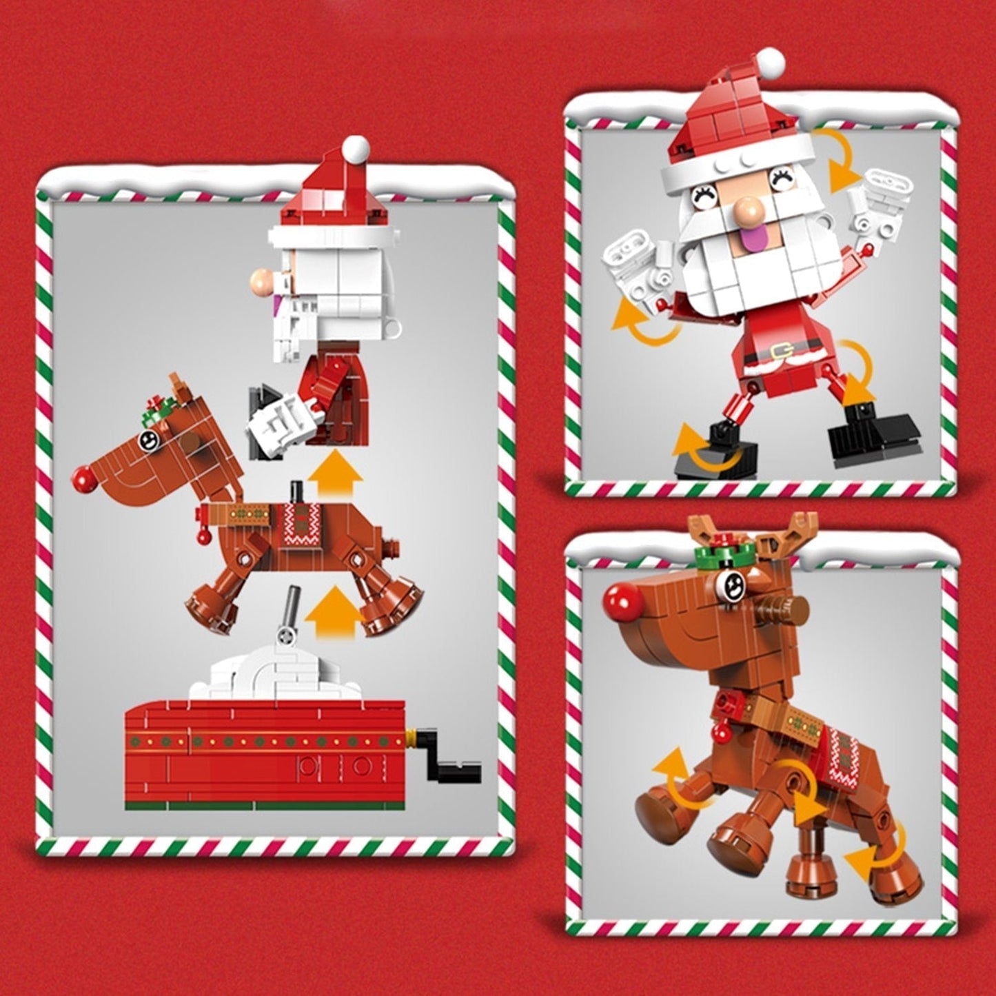 Skanto | Christmas Village Rotating Mechanics Building Set
