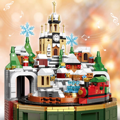 Skanto | Christmas Village Rotating Mechanics Building Set
