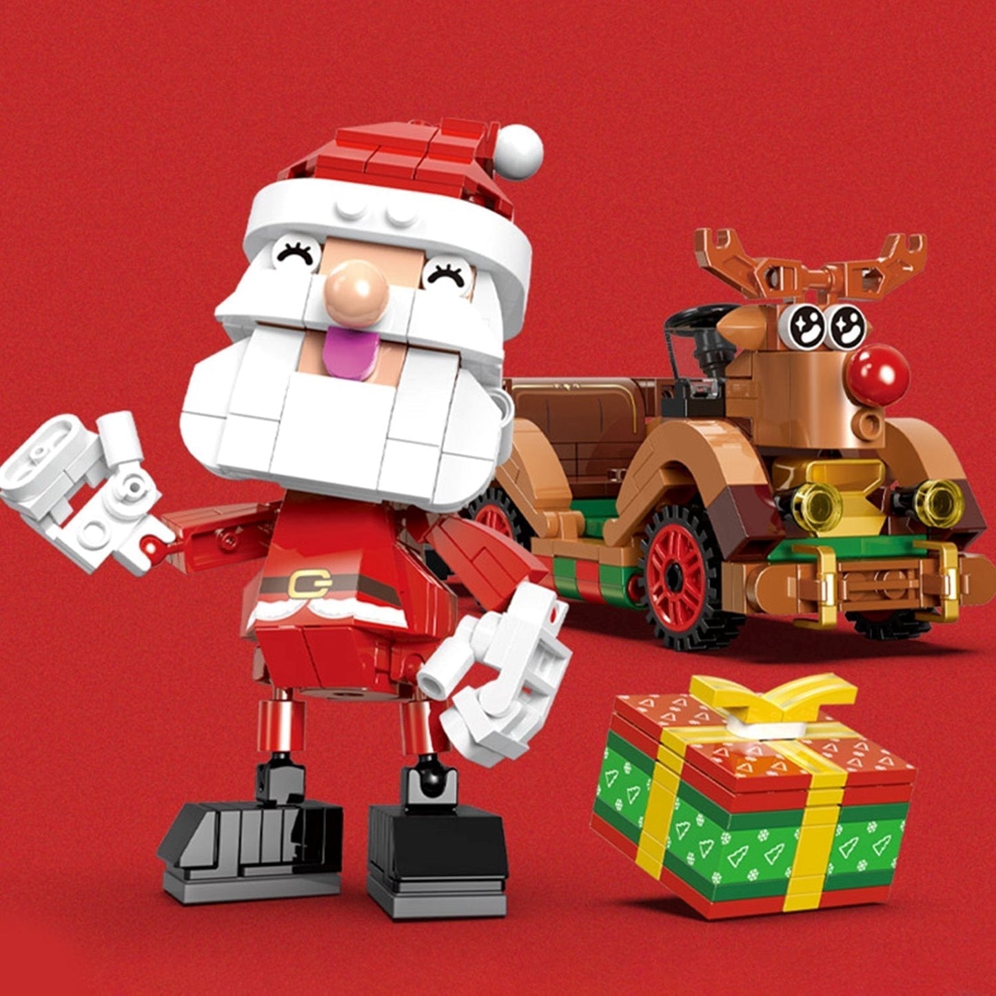 Skanto | Christmas Village Rotating Mechanics Building Set