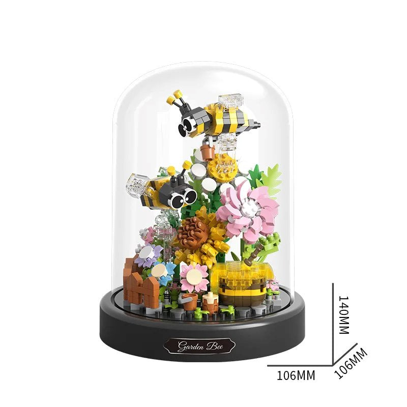 Brehn | Flowers Insects Butterfly Bee Nano Building Blocks