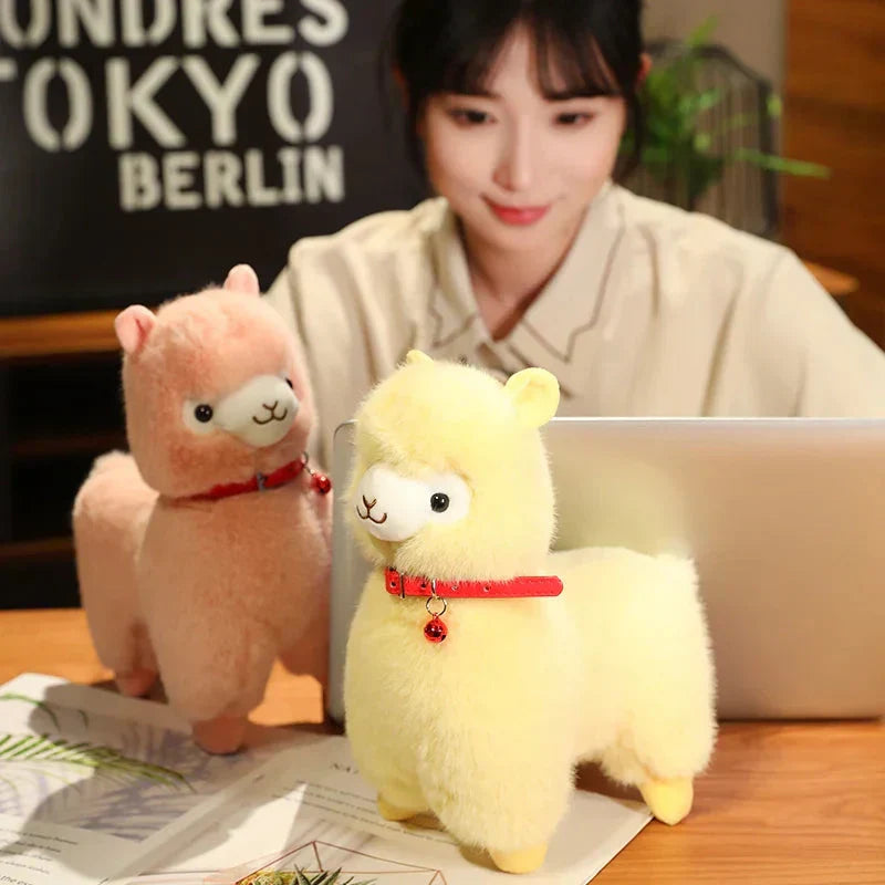 BowLift | Fluffy Alpaca Llama Plushies with Bell