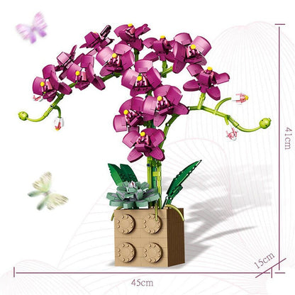 Skanto | Huge Blossoming Orchid Flower Building Set Collection