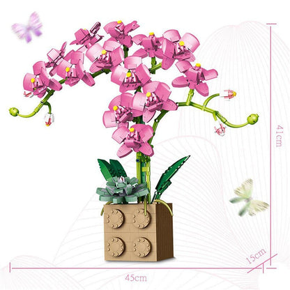 Skanto | Huge Blossoming Orchid Flower Building Set Collection