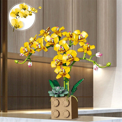 Skanto | Huge Blossoming Orchid Flower Building Set Collection
