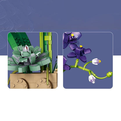 Skanto | Huge Blossoming Orchid Flower Building Set Collection
