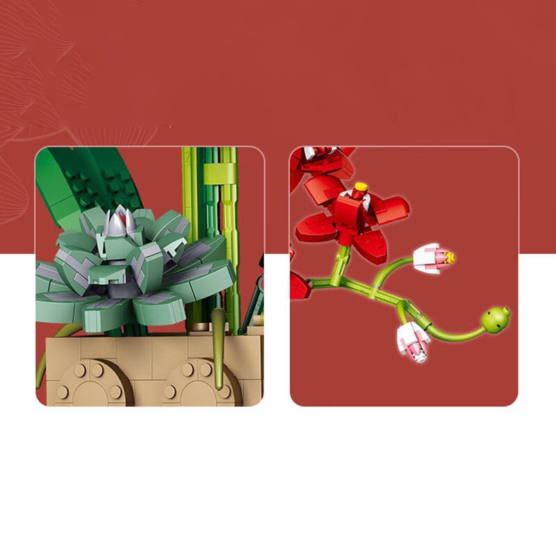 Skanto | Huge Blossoming Orchid Flower Building Set Collection