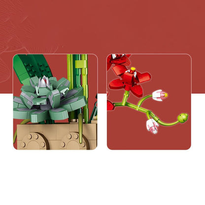 Skanto | Huge Blossoming Orchid Flower Building Set Collection
