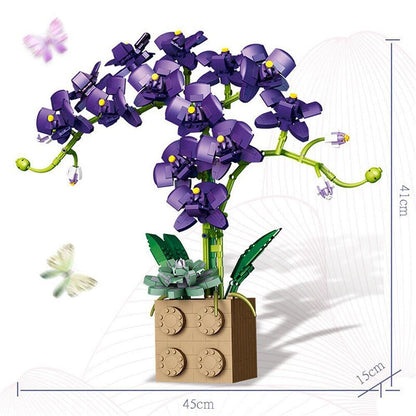 Skanto | Huge Blossoming Orchid Flower Building Set Collection
