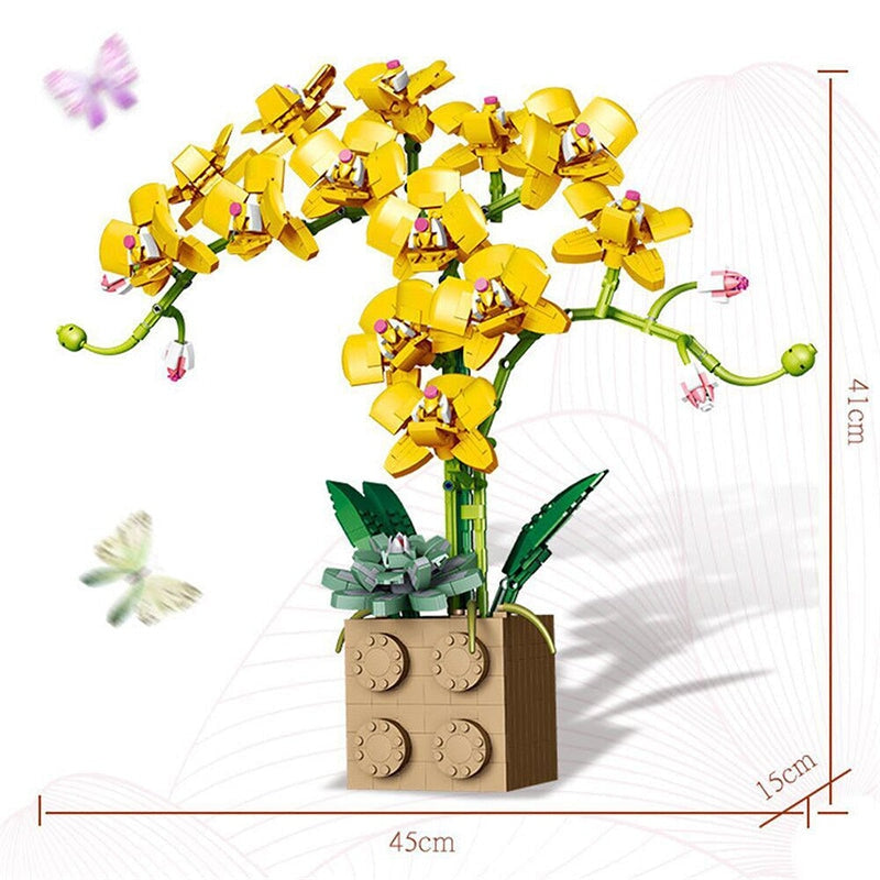 Skanto | Huge Blossoming Orchid Flower Building Set Collection