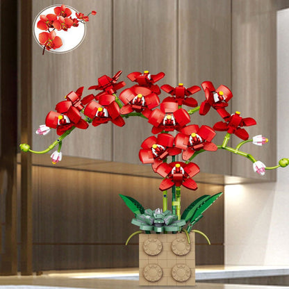 Skanto | Huge Blossoming Orchid Flower Building Set Collection
