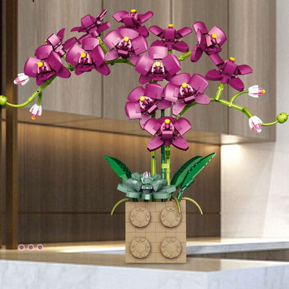 Skanto | Huge Blossoming Orchid Flower Building Set Collection