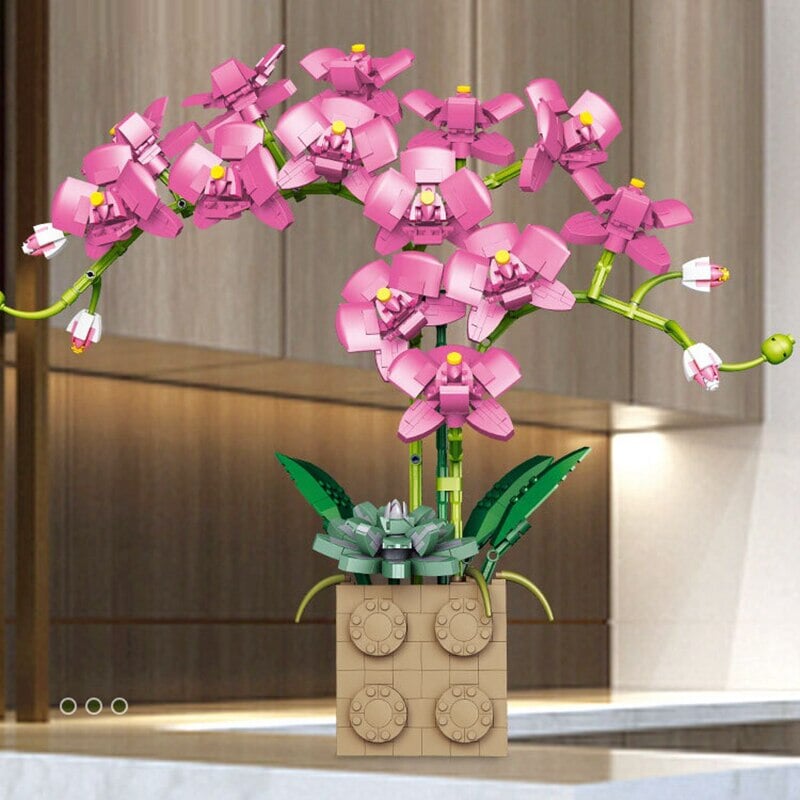 Skanto | Huge Blossoming Orchid Flower Building Set Collection