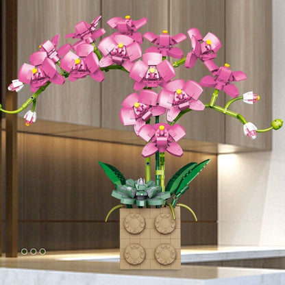 Skanto | Huge Blossoming Orchid Flower Building Set Collection