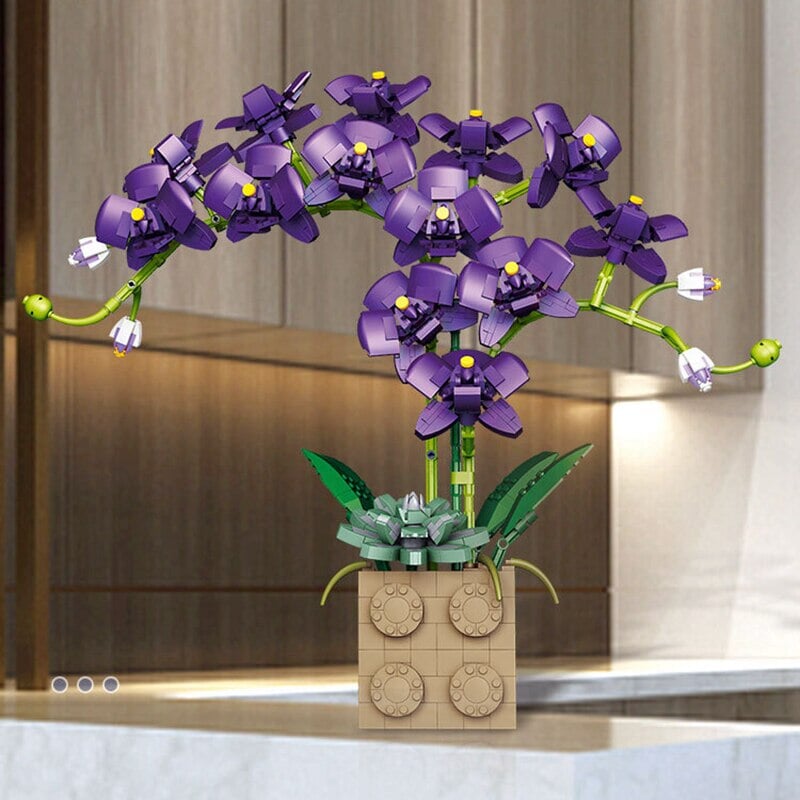 Skanto | Huge Blossoming Orchid Flower Building Set Collection