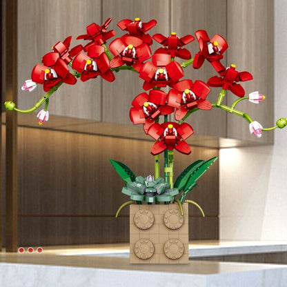 Skanto | Huge Blossoming Orchid Flower Building Set Collection