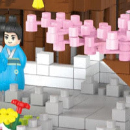 Skanto | Japanese Sakura Palace Shrine Nano Building Blocks