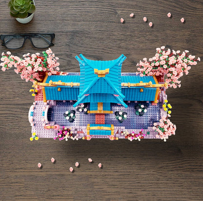 Skanto | Japanese Sakura Palace Shrine Nano Building Blocks