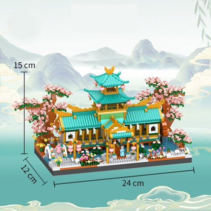 Skanto | Japanese Sakura Palace Shrine Nano Building Blocks