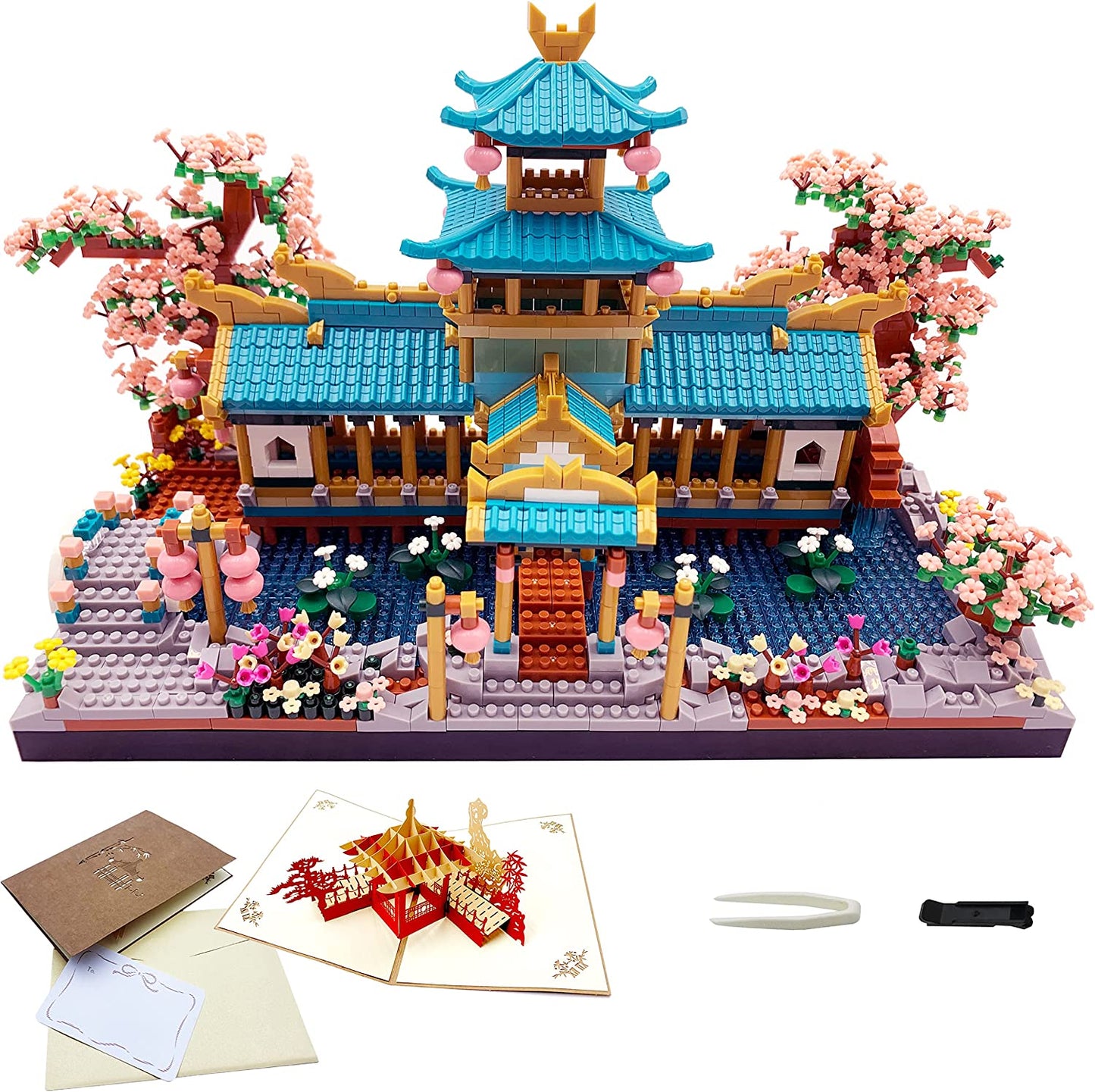 Skanto | Japanese Sakura Palace Shrine Nano Building Blocks
