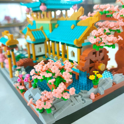 Skanto | Japanese Sakura Palace Shrine Nano Building Blocks