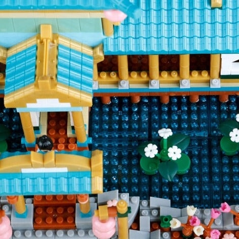 Skanto | Japanese Sakura Palace Shrine Nano Building Blocks