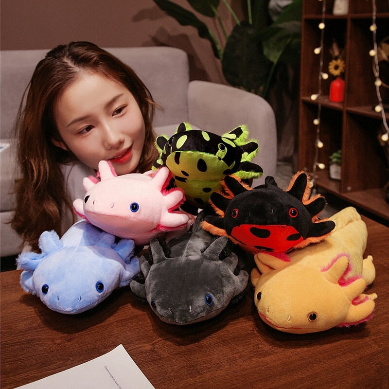 BowLift | Kawaii Colorful Likelike Axolotl Plushie Family