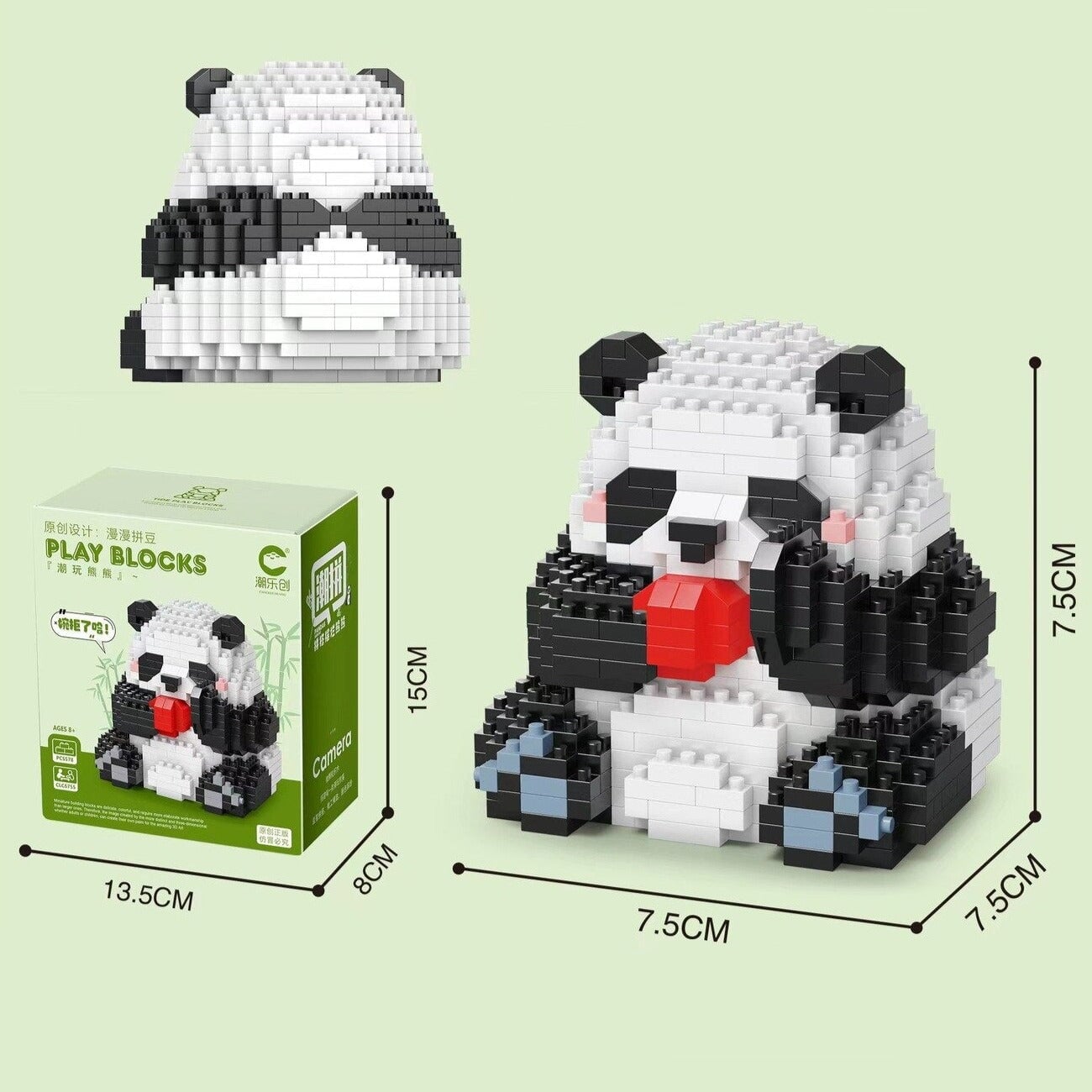 BowLift | Kawaii Panda 3-in-1 Nano Building Block Collection 2