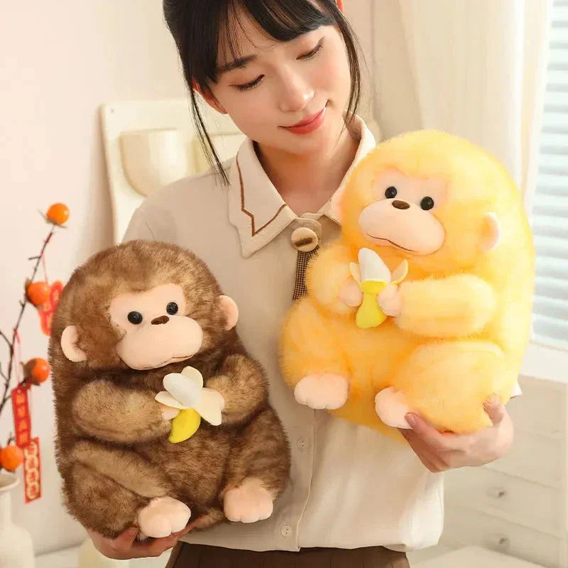 Skanto Skanto | Kawaii Yellow Brown Chunky Ape With Banana Plushie