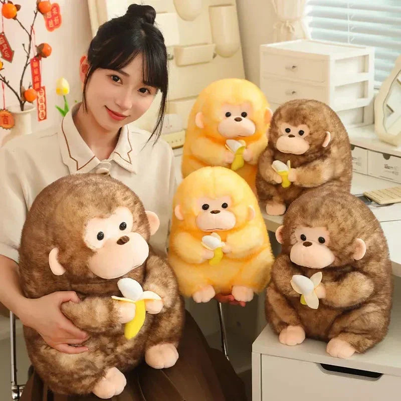 Skanto Skanto | Kawaii Yellow Brown Chunky Ape With Banana Plushie