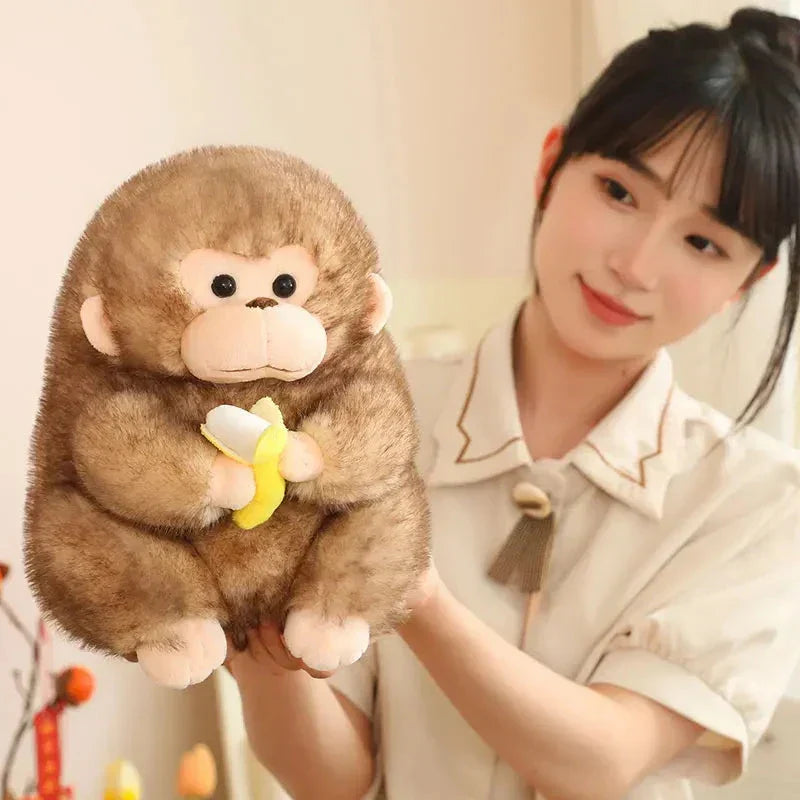 Skanto Skanto | Kawaii Yellow Brown Chunky Ape With Banana Plushie