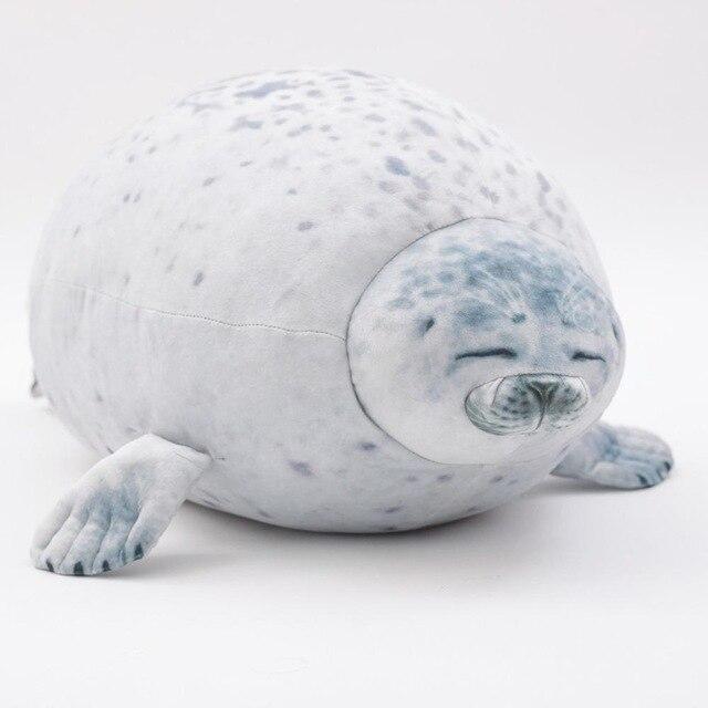 Skanto | Sleeping Seal Plush Pillow | Soft Stuffed Animal