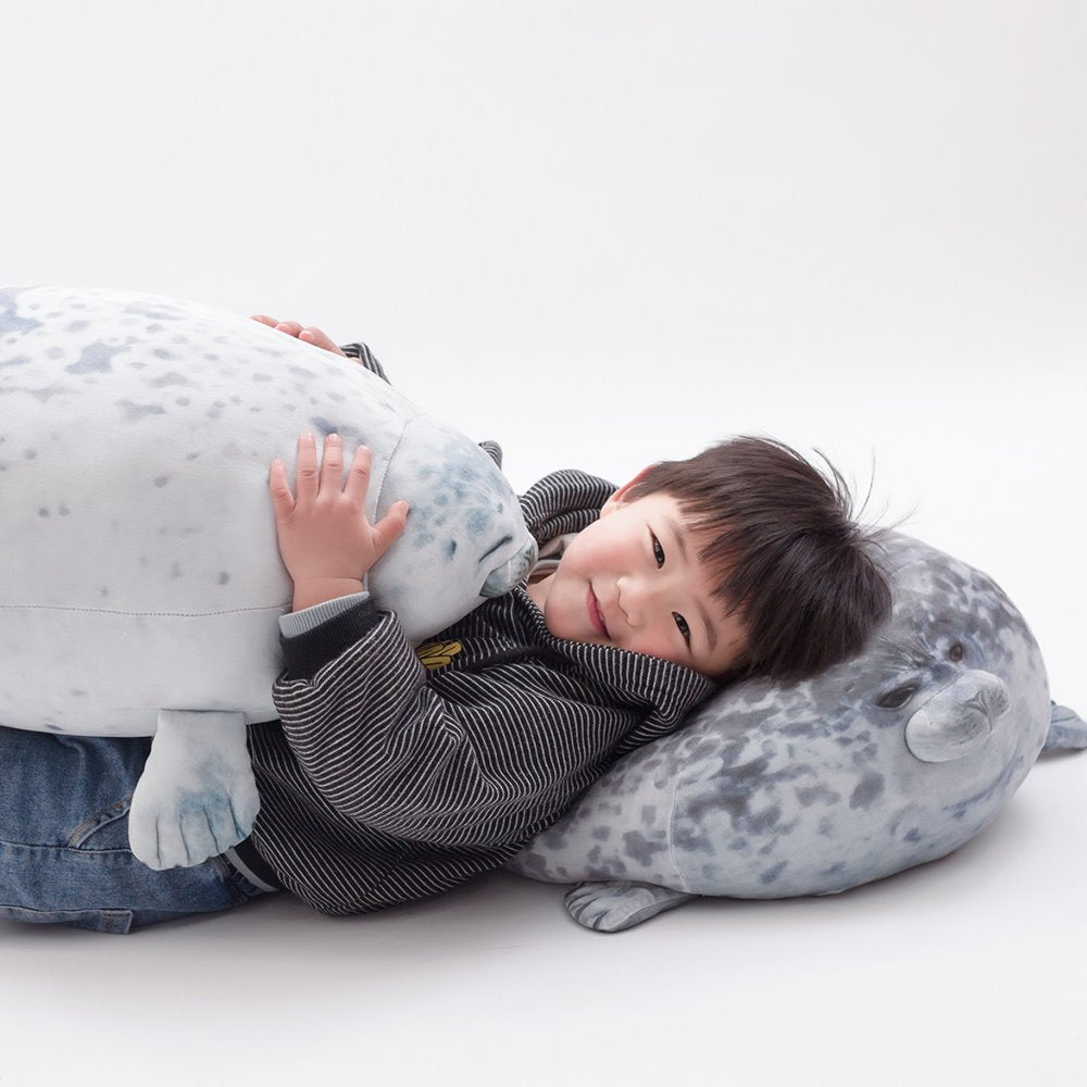 Skanto | Sleeping Seal Plush Pillow | Soft Stuffed Animal