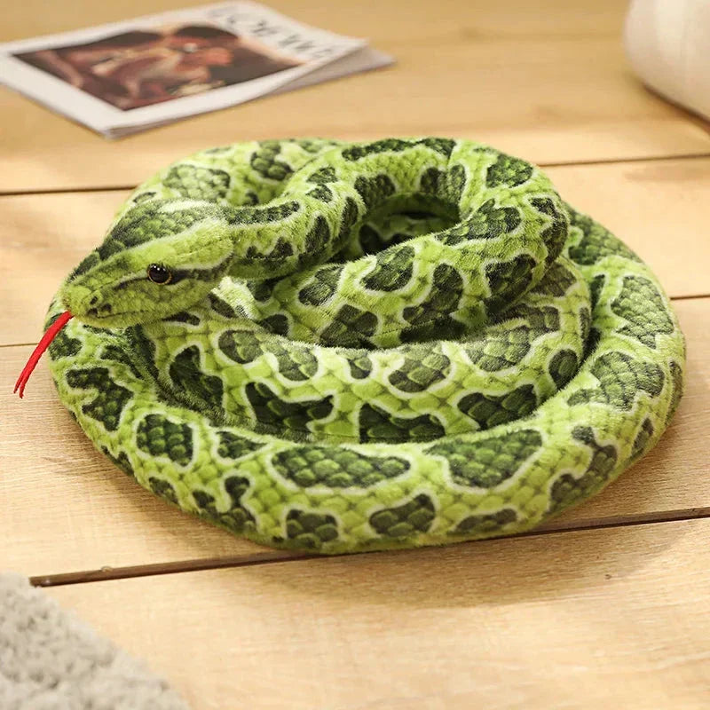 BowLift | Long Realistic Brown Green Orange Snake Plushies