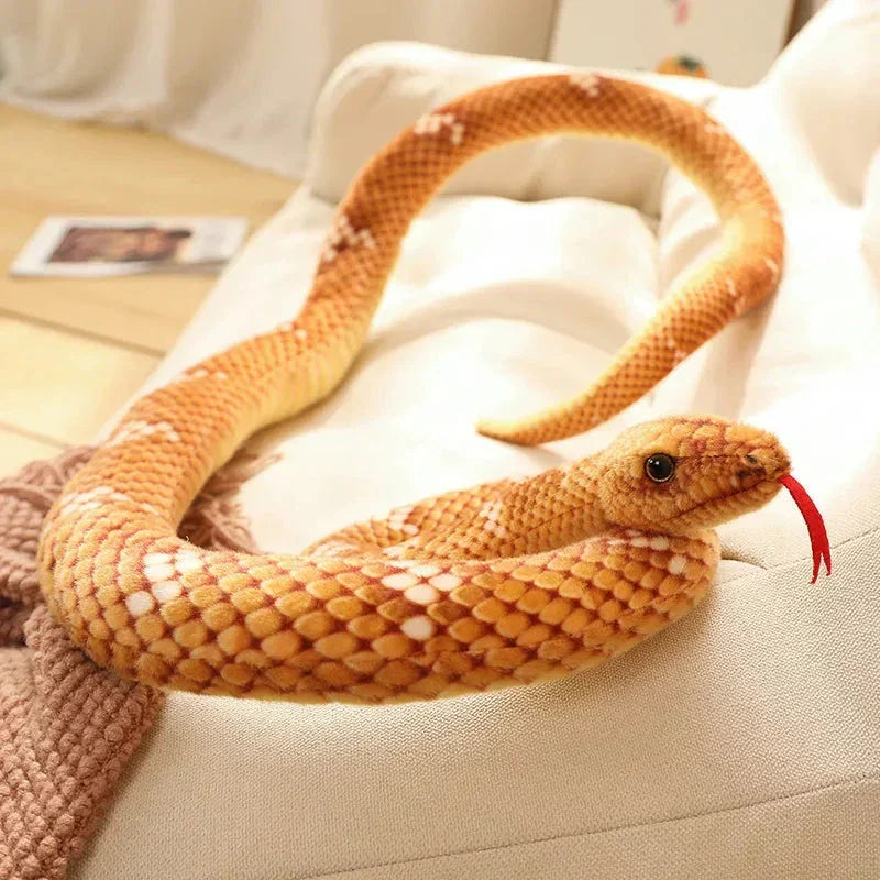 BowLift | Long Realistic Brown Green Orange Snake Plushies