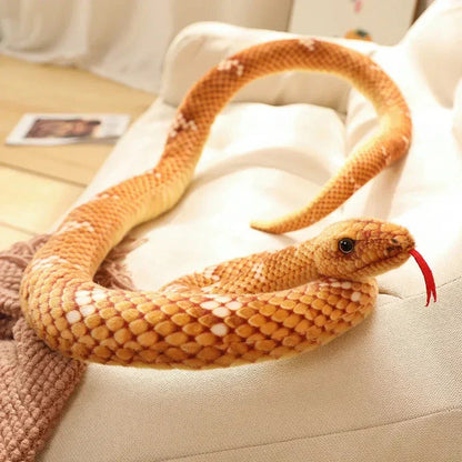BowLift | Long Realistic Brown Green Orange Snake Plushies