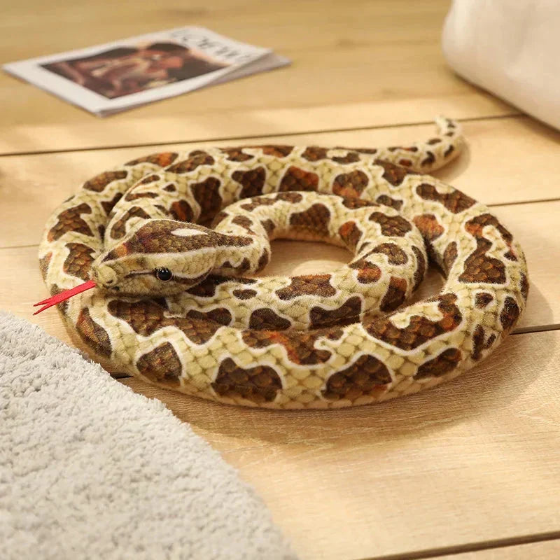 BowLift | Long Realistic Brown Green Orange Snake Plushies