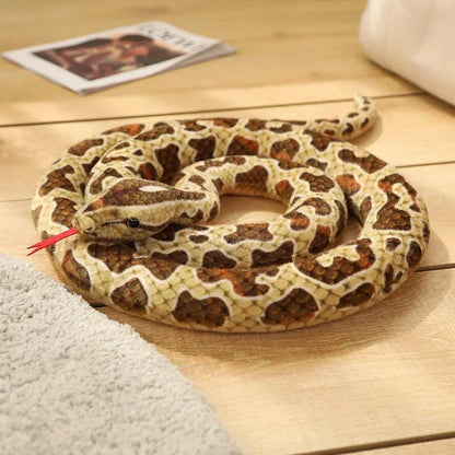 BowLift | Long Realistic Brown Green Orange Snake Plushies