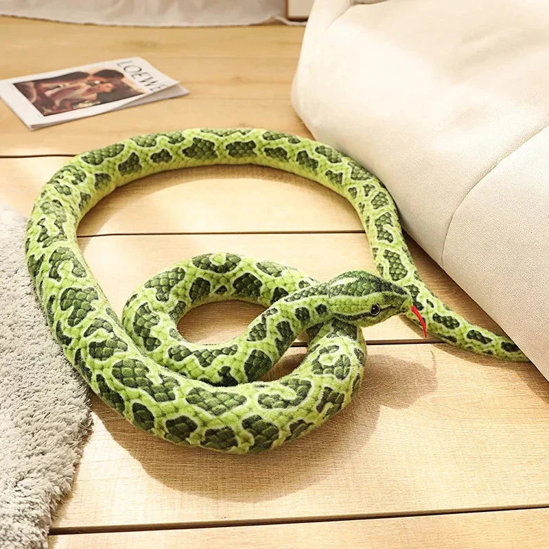BowLift | Long Realistic Brown Green Orange Snake Plushies