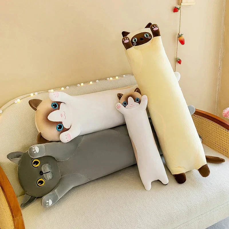 BowLift | Long Snuggly Cat Siamese British Shorthair Snowshoe Plushies Collection