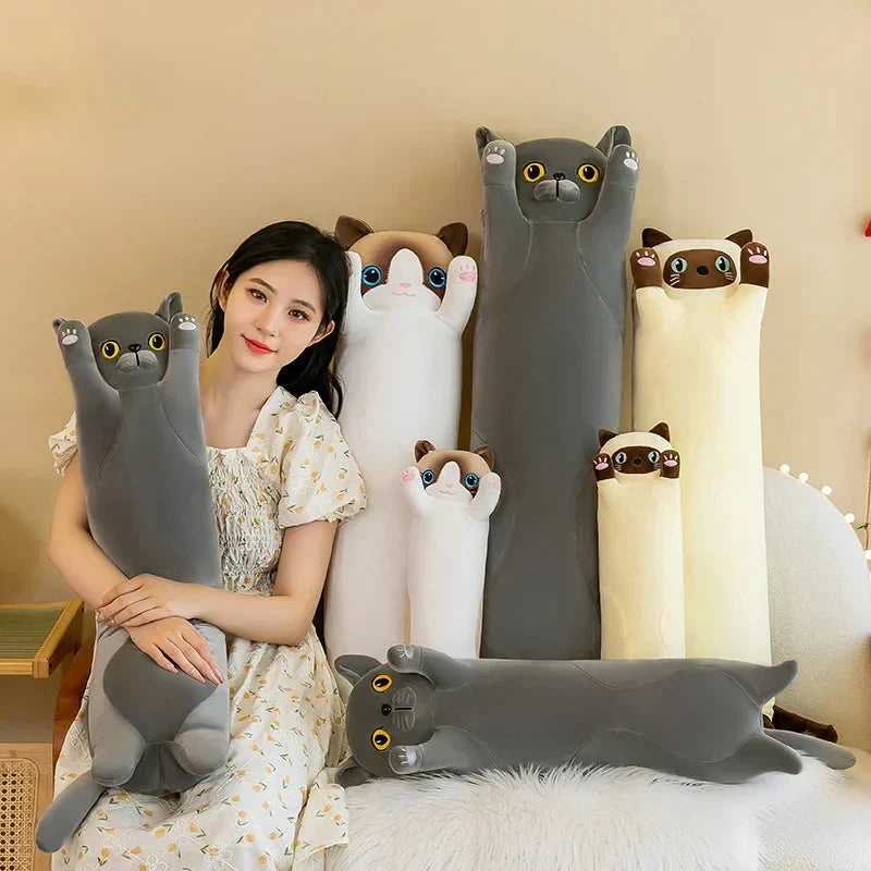 BowLift | Long Snuggly Cat Siamese British Shorthair Snowshoe Plushies Collection