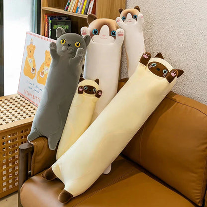 BowLift | Long Snuggly Cat Siamese British Shorthair Snowshoe Plushies Collection