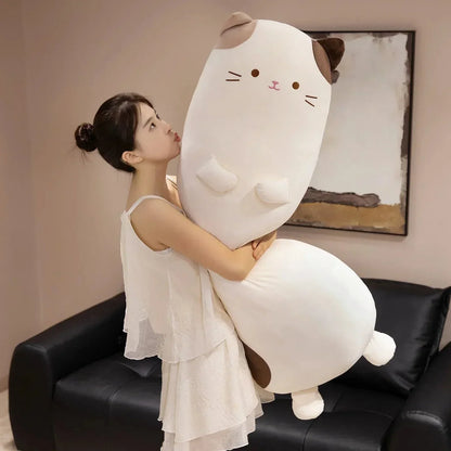 BowLift | Mochi the Long Snuggly Spotted Cat Plush