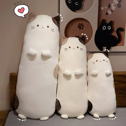 BowLift | Mochi the Long Snuggly Spotted Cat Plush