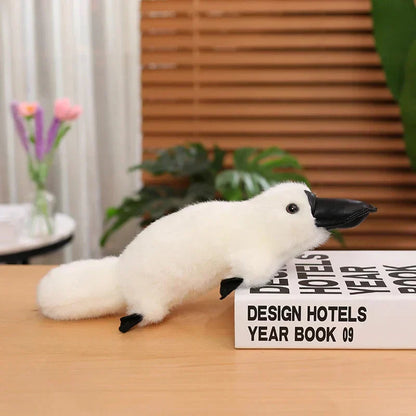 BowLift | Pleep the Fluffy Brown & White Platypus Plush